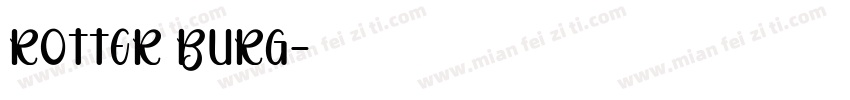 rotter burg字体转换